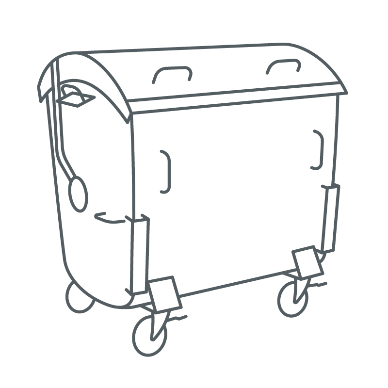 Icon Großraumbehälter aus Stahlblech